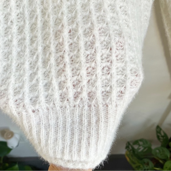 By Anthropologie Ruffled Boat Neck Sweater - Picture 5 of 13